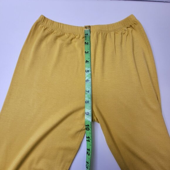 YELLOW Stretchy Leggings Pants  Size Small or Medium - Picture 6 of 6